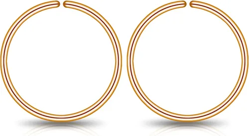 Vista 23 de Small Gold or Sterling Silver Huggie Hoop Earrings for Women Cartilage Nose Helix Tragus