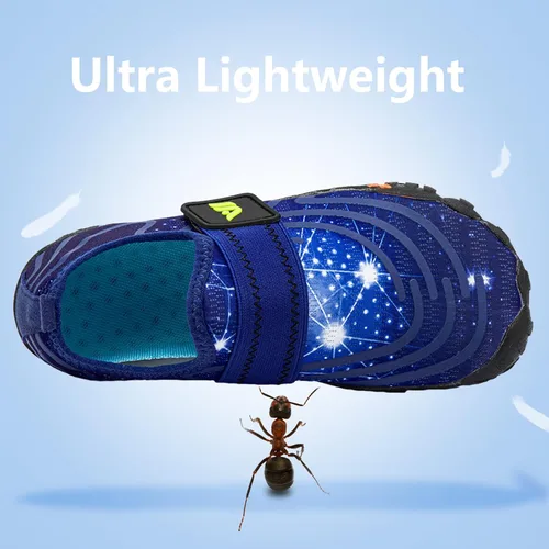 Vista 3 de CIOR Zapatos de agua para niños y niñas, cómodos zapatos deportivos con punta cerrada, sandalias deportivas para caminar