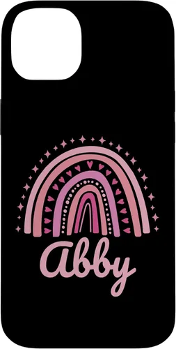 Vista 15 de Abby Name Personalized Funny Women Pink Rainbow Abby Case for iPhone 16