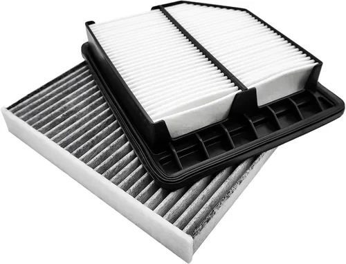 Vista 2 de FUN-DRIVING Filtro de aire de motor de cabina peine para Honda Civic 1.8L 2011 2010 2009 2008 2007 2006