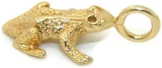 Vista 5 de Frog 14k Yellow Gold Charm pendant