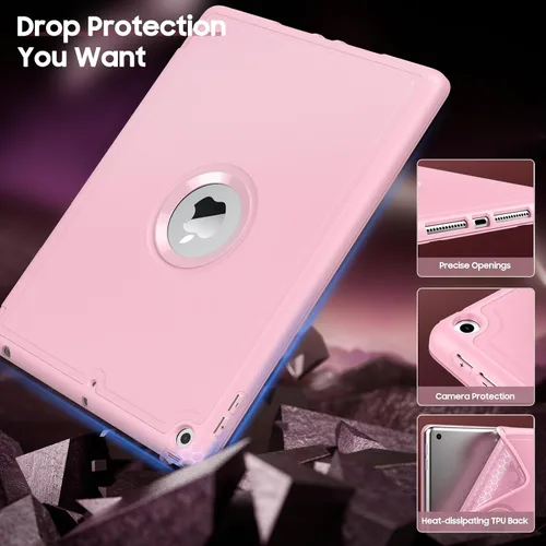 Vista 3 de Funda MoKo para iPad de 9ª Generación 2021 / iPad de 8ª Generación 2020 / iPad de 7ª Generación 2019 con Soporte para Lápiz, Funda para iPad 10.2