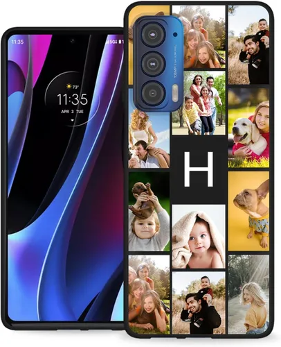 Vista 18 de Funda personalizada para Motorola Edge 2021 con nombre de texto y foto, diseño personalizado Edge2021 para teléfono móvil/smartphone/teléfono móvil