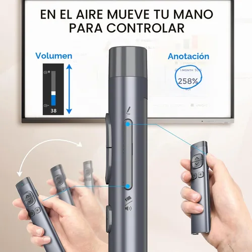 Vista 11 de Clicker de presentación N97s para presentaciones de PowerPoint con puntero digital