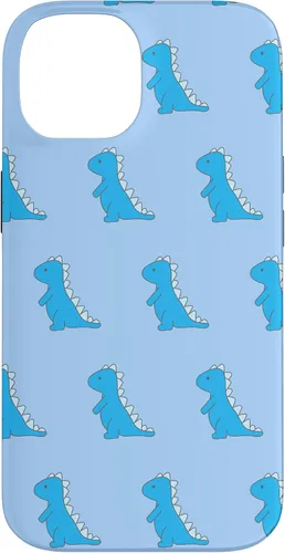 Vista 4 de Dinosaur T Rex Phone Case Cute Blue Cartoon Pattern Case for iPhone 17