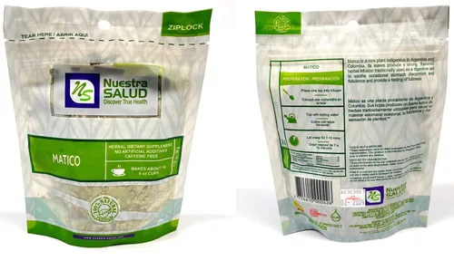 Vista 3 de Matico Tea Herbal - Hierba Matico Value Pack (3.17 oz) Piper aduncum Hierba 100% Natural Té sin cafeína