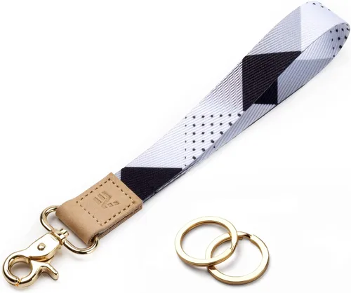 Vista 51 de EcoVision - Llaveros lindos con correa para llaves, llavero de muñeca para mujer, correa de insignia con 2 argollas para llaves
