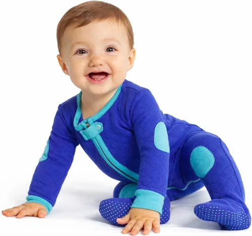 Vista 9 de baby deedee Sleepsie Acolchado - Pijama de algodón con pies para bebé Azul Dream