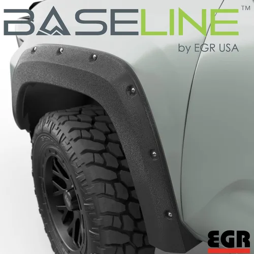 Vista 5 de EGR BLF1017 - Guardabarros serie Baseline con aspecto atornillado simulado, compatible con Toyota Tacoma 2016-2023