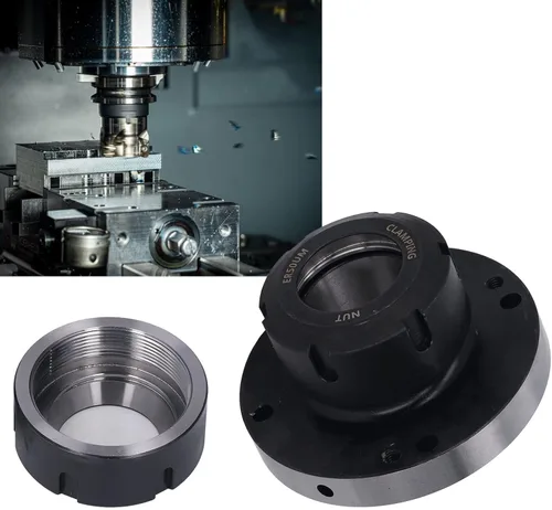 Vista 6 de Portabrocas ER50, 4.921 in de diámetro 7 agujeros 0.005 soporte de torno alto, resistencia Oxidati y alta dureza, fácil instalación y extracción