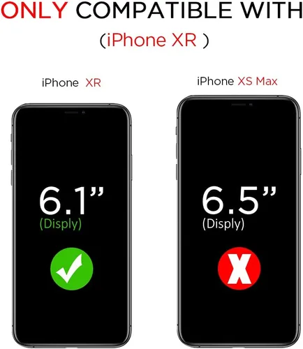 Vista 7 de Hython Compatible con Funda para iPhone XR, Protector Defensor de Cuerpo Completo de Servicio Pesado con Purpurina Brillante Reluciente, Carcasa
