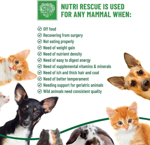 Vista 6 de Small Pet Select Nutri-Rescue (nutrición rápida para mantener el tracto gastrointestinal en movimiento) (8 onzas líquidas)