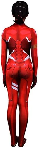 Vista 4 de HBMaida Darling in The FRANXX 02 Zero Two Body Tights Zentai Disfraz de cosplay para adultos y niños estilo 3D