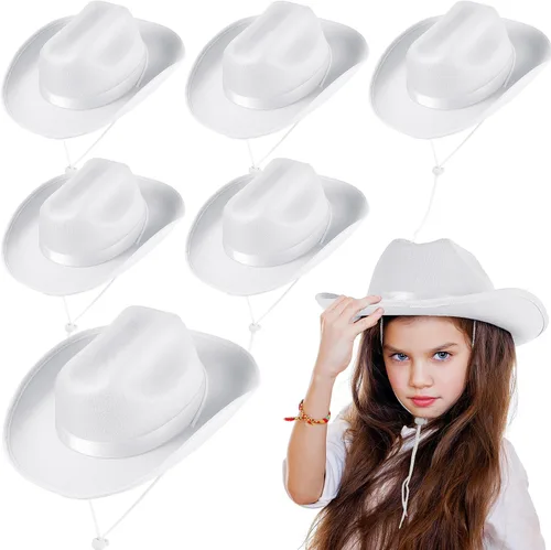 Vista 12 de Hercicy Sombreros de vaquero para niños pequeños, sombrero de vaquera para niños y niñas, accesorios de disfraz de bebé, suministros de fiesta