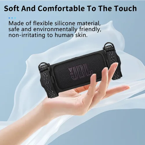 Vista 4 de Funda para JBL Charge 6, funda protectora para altavoz NOUKAJU con correa para el hombro, a prueba de caídas, a prueba de golpes, funda protectora