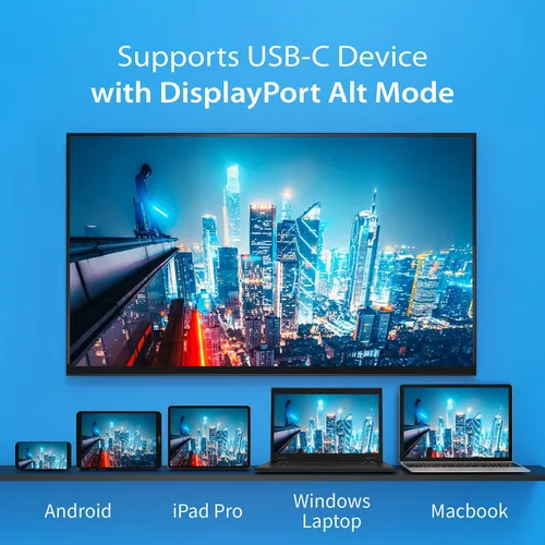 Vista 7 de j5create ScreenCast - Transmisor y receptor de pantalla inalámbrico USB-C a HDMI, compatible con 1080p, adecuado para iPhone15, MacBook, iPad Pro
