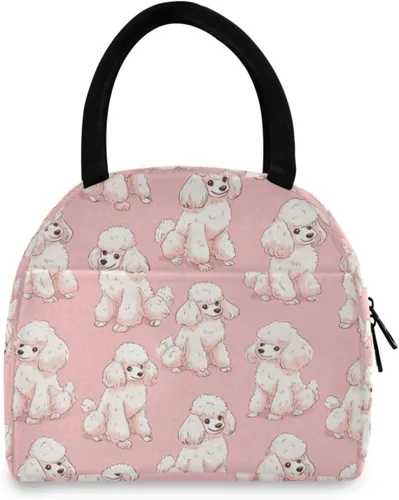 Vista 19 de Bolsa de almuerzo reutilizable para Halloween, colores arcoíris, murciélagos, estrellas, bolsa térmica aislada para el regreso a la escuela