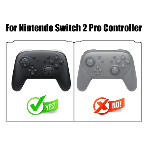 Vista 2 de eXtremeRate Juego completo de botones de carcasa de repuesto para controlador Nintendo Switch 2 Pro, cubierta inferior trasera personalizada