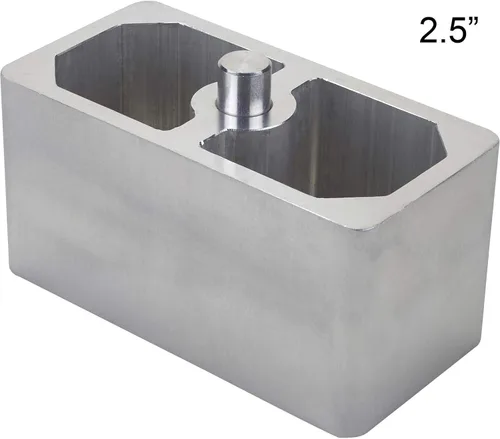 Vista 7 de Bloque de bajada de resorte de hoja de aluminio de 1 pulgada – Universal, versátil para ajuste de altura de manejo, 2.5 pulgadas de ancho x 5