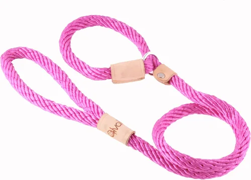 Vista 48 de Alvalley Correas de cuerda para perros con tapón, correas antideslizantes para mascotas para perros, correa suave trenzada sin tirones, ajustable