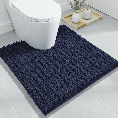Vista 28 de Disolla Alfombra de baño pequeña, antideslizante, lavable, color beige, 17 x 24 pulgadas, súper absorbente, suave, alfombra de baño de felpilla