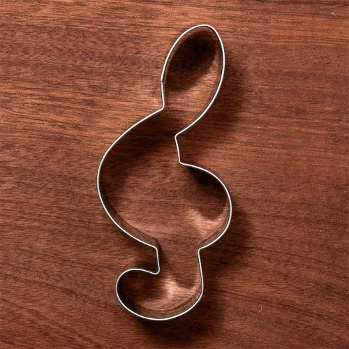 Vista 6 de LILIAO G Clef - Cortador de galletas para fondant, 2.1 x 4.3 pulgadas, acero inoxidable