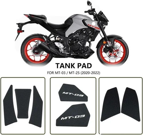 Vista 3 de Fuel Tank Gasket Sticker Anti Slip Fuel Tank Pad Side Gas Knee Grip for Yam&aha MT 03 MT-03 MT03 MT25 MT-25 2020 2021 2022 Motorcycle Accessories