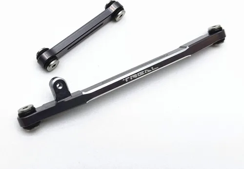Vista 7 de Treal SCX24 Enlaces de dirección Aluminio 7075 Juego de varillaje de dirección para SCX24 Axial Escala 1/24 Actualizaciones (negro)