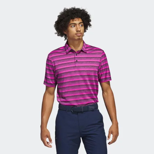 Vista 2 de adidas Mens Two Color Stripe Polo Shirt Men's Polo Shirt