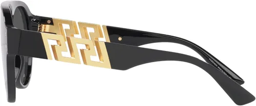 Vista 2 de Versace Gafas de sol para hombre marco negro lentes gris oscuro 0000in