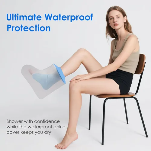 Vista 6 de Funda impermeable para pies de ducha, funda fundida para pies, funda impermeable para botas de ducha, cubierta de pie para ducha después