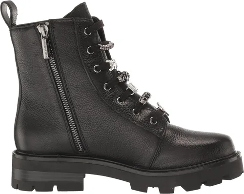 Vista 6 de Karl Lagerfeld Paris Botas de combate mela-combat para uso diario para mujer