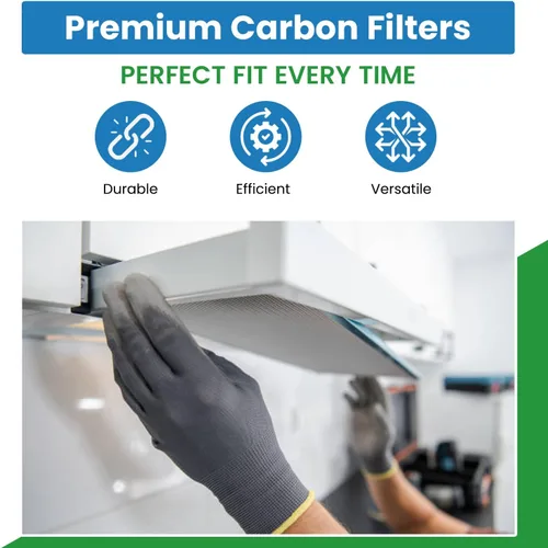 Vista 2 de Filtro de carbón de repuesto compatible con los modelos de purificador de aire Honeywell F59A y F56A. 12-1/2 x 19-7/8 x 3/8. Paquete de 2