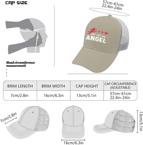 Vista 4 de KEHUASW Mens Trucker Hats Valentines Day Hat for Men Retro Caps Breathable Ponytail Trucker Hat