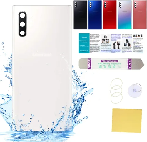 Vista 63 de Compatible con Samsung Galaxy Note 8 - Carcasa trasera de repuesto de cristal de 6.3 pulgadas, SM-N950, todos los portadores con manual de Negro