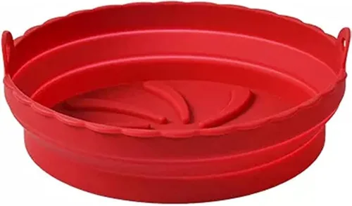 Vista 3 de Forro de silicona para freidora de aire, accesorio antiadherente resistente al calor, apto para alimentos, para cesta de freidora de aire, inserto