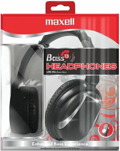 Vista 3 de MAX199840 - Auriculares Maxell Bass 13 con micrófono Auriculares con cable sobre la oreja con auricular de plástico y micrófono en línea - Firma
