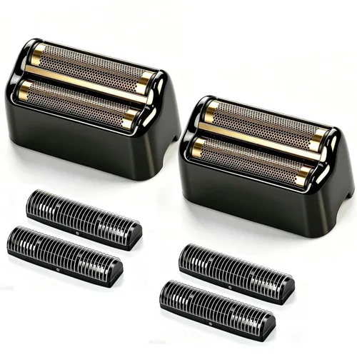 Vista 13 de Hoja de repuesto para afeitadora y cortadoras compatibles con BaBylissPRO Barberology Double FXFS2G (dorado)