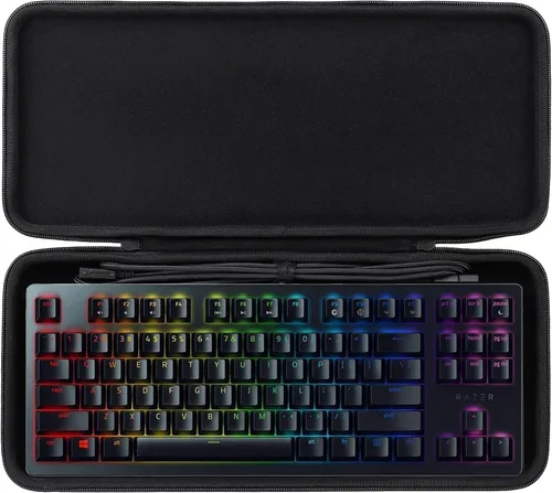 Vista 10 de co2CREA Estuche rígido de viaje para teclado Razer Huntsman Mini Gaming