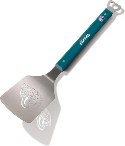 Vista 16 de YouTheFan NFL Sportula (espátula) de acero inoxidable de 18 pulgadas con abrebotellas