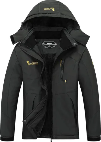 Vista 9 de MOERDENG Women's Waterproof Ski Jacket Warm Winter Snow Coat Mountain Windbreaker Hooded Raincoat Jacket