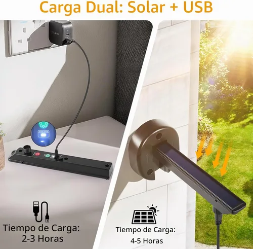 Vista 3 de Luces solares de granero para exteriores, apliques de pared para exteriores de atardecer a amanecer, 3 modos de iluminación con sensor
