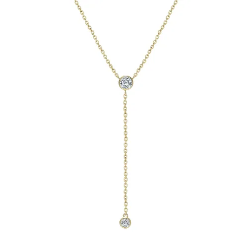 Vista 2 de Women's Necklace 14K Gold Necklace Jewelry Y Shaped Necklace for Women,10-19in Adjustable Handmade Necklace Lariat Necklace, Jewelry Necklace