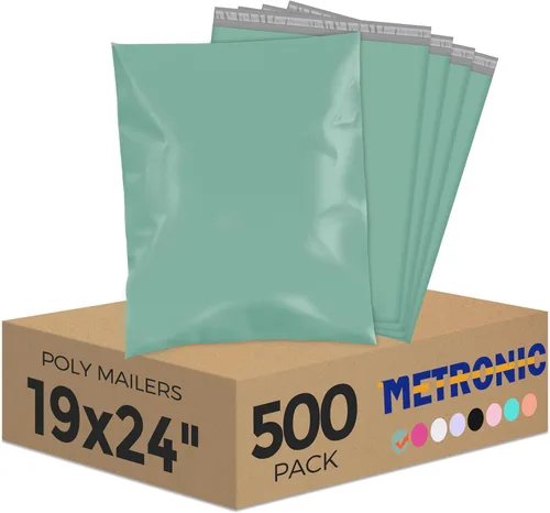 Vista 43 de Metronic Sobres de polietileno de 10 x 13 pulgadas, 1200 unidades, bolsas Verde aguacate