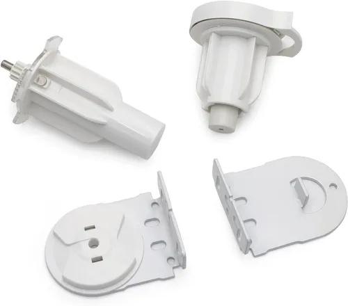 Vista 5 de HongK - 1.496 in Heavy Duty Sun Shade Control de persianas enrollables/extremos/Accesorios de repuesto/Kit de reparación [P/N: ET-BLIND-I-181-WHITE]