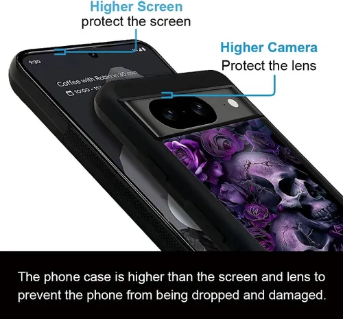 Vista 521 de Compatible con Google Pixel 4A 5G Mobile Case Creative Acrylic Panel trasero Silicona Protección Grip especialmente diseñado para Google Pixel 4A 5G