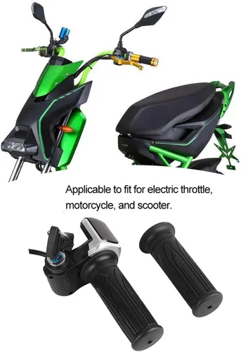 Vista 3 de Acelerador de Bicicleta Eléctrica, Agarre del Acelerador, Bloqueo del Acelerador de Motocicleta, Acelerador de Media Torsión para Bicicleta