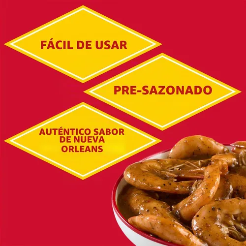 Vista 8 de Louisiana Fish Fry Products Mezcla de salsa de camarones BBQ, 1.5 onzas, paquete de 12