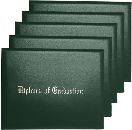 Vista 10 de Funda para diploma 8.5x11 de cuero sintético acolchada para certificados, color negro Cubierta de certificado de premio de grado de diploma