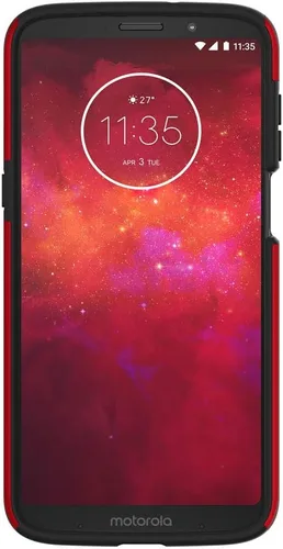 Vista 5 de Incipio DualPro MT-454-RBK - Funda para Motorola Moto Z3 Play (rojo/negro)
